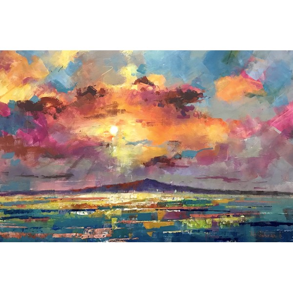 Sunrise over Rangitoto Island